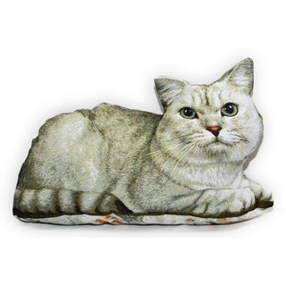 Подушка гобеленовая в форме кошки "Блонд" (55х33)