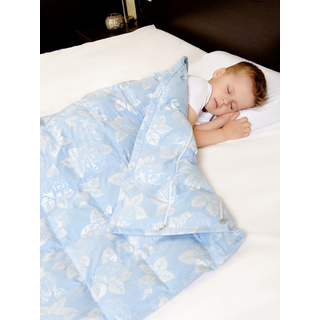 Детское утяжеленное одеяло с лузгой гречихи (регулируемое) "Крепкий сон"